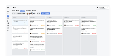 Скриншот интерфейса — CRM